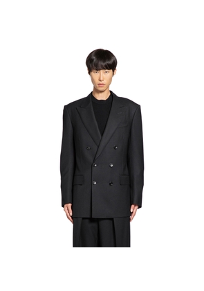 Double-Breasted Blazer in Broken Twill