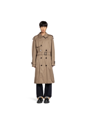 Long Gabardine Trench Coat