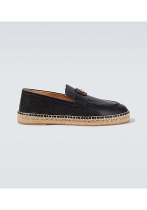Valentino Garavani VLogo leather espadrilles