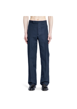 Solid Cotton Linen Suiting Trousers