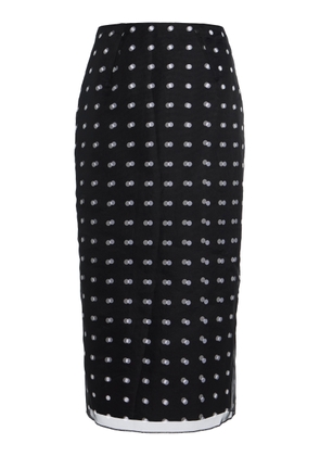 Emilia Wickstead Bethan Polka-Dot Taffeta Midi Skirt - Moda Operandi