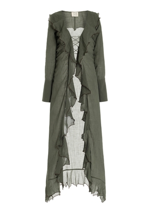 TG Botanical Marlie Cotton-Linen Tunic Top - Moda Operandi