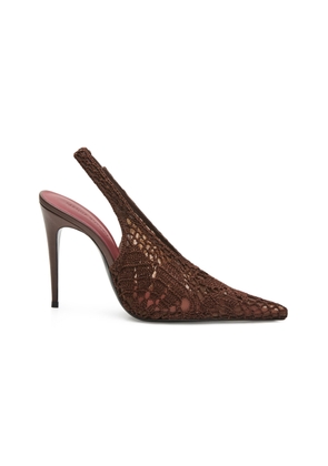 Magda Butrym Slingback Crochet Pumps - Moda Operandi