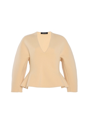 Ashlyn Henry Merino Wool Peplum Top - Moda Operandi