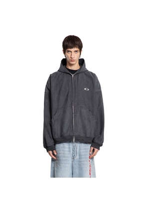 Trompe L'Oeil Hoodie in Cotton Denim