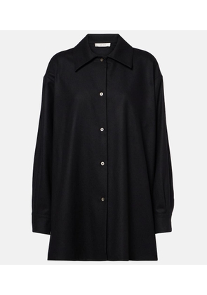 The Row Komako wool and cashmere shirt