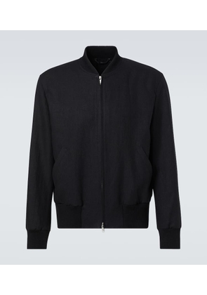 Lardini Linen bomber jacket