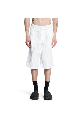 Pleated 3/4 trousers