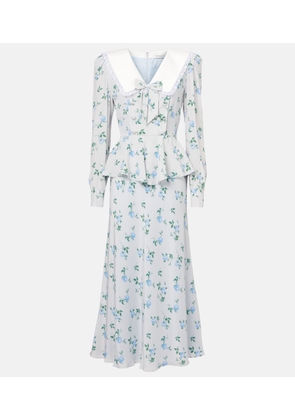 Alessandra Rich Silk satin maxi dress