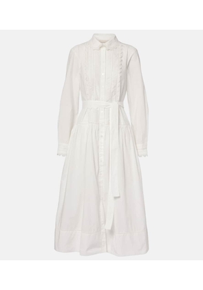 Ulla Johnson Belted cotton shirt midi dress