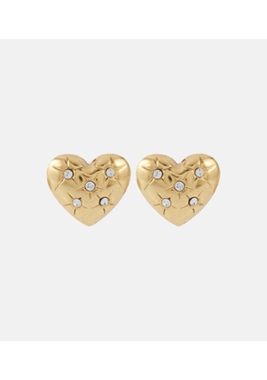 Jennifer Behr Jadon crystal-embellished heart earrings