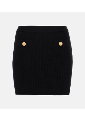 Alessandra Rich Wool and cashmere miniskirt