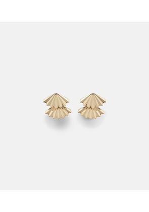 Anita Ko Fan Large 18kt gold earrings