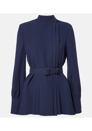 Valentino Cady Couture pleated belted blouse