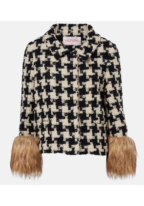 Valentino Macro Pied De Poule tweed jacket