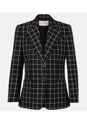 Valentino Checked wool jacket
