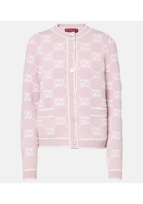 Gucci GG wool boucle jacquard cardigan