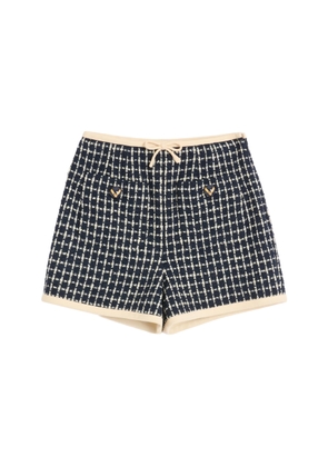 Valentino Garavani Bow-Detailed Virgin-Wool Blend Shorts - Moda Operandi