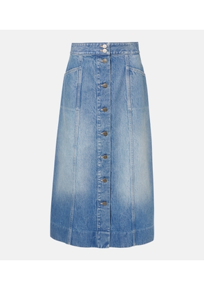 Valentino Denim midi skirt