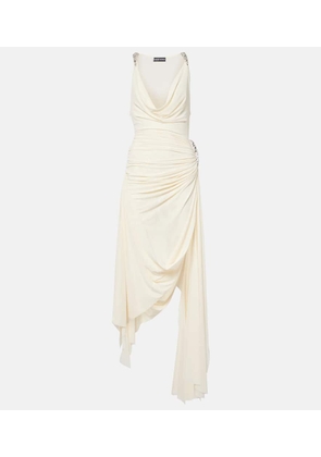 David Koma Embellished draped midi dress