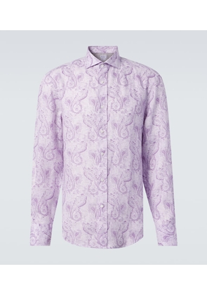 Brunello Cucinelli Printed linen shirt