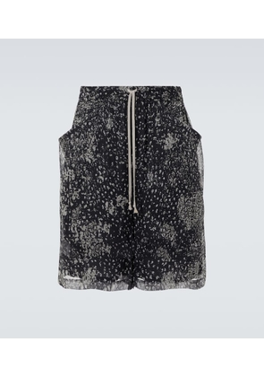 Rick Owens Lido silk shorts