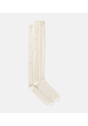 Valentino VLogo knitted cotton socks