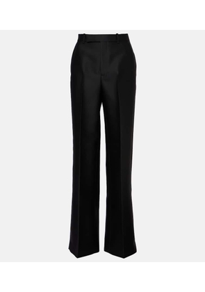 Gucci Wool and silk gabardine straight pants