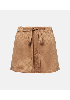 Gucci GG satin shorts