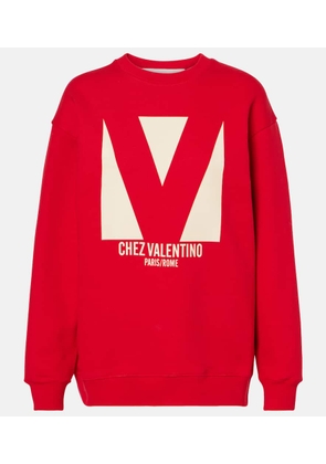 Valentino Printed cotton jersey sweatshirt