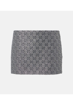 Gucci GG lame miniskirt