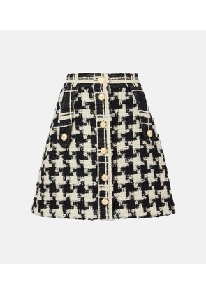 Valentino Wool-blend tweed miniskirt