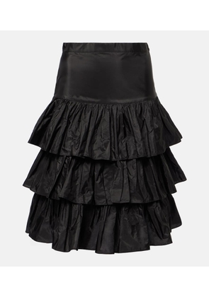 Valentino Silk taffetta midi skirt
