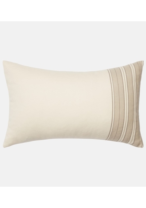 Loro Piana Suitcase striped cotton and cashmere cushion