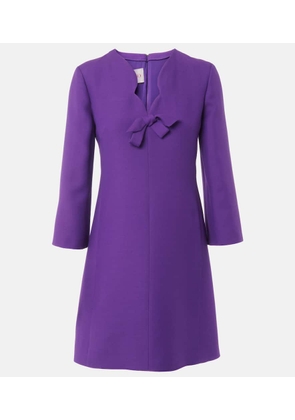 Valentino Crepe Couture scalloped minidress