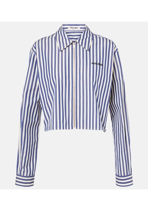 Miu Miu Striped cotton shirt
