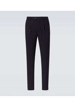 Brunello Cucinelli Chalkstripe wool straight pants