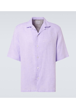 Brunello Cucinelli Linen bowling shirt