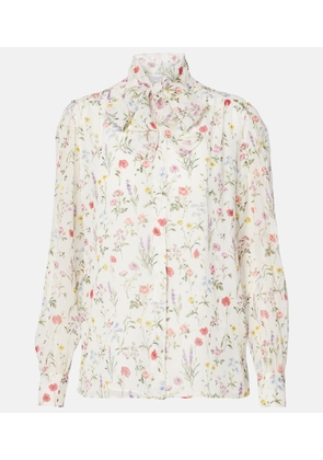Giambattista Valli Floral silk blouse