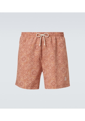 Brunello Cucinelli Logo swim trunks