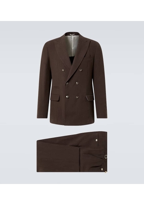 Brunello Cucinelli Double-breasted linen suit