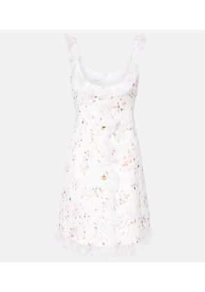 Giambattista Valli Ruffled jacquard minidress
