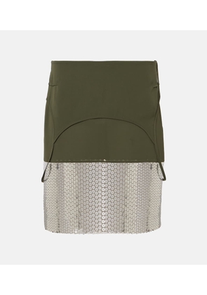 The Attico Sequined midi skirt