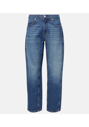 AG Jeans Le Mans high-rise cropped wide-leg jeans