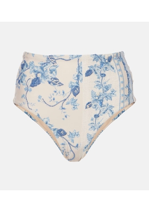 Agua by Agua Bendita Magenta floral bikini bottoms