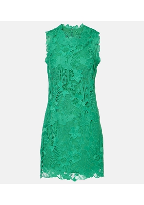 Monique Lhuillier Floral lace minidress
