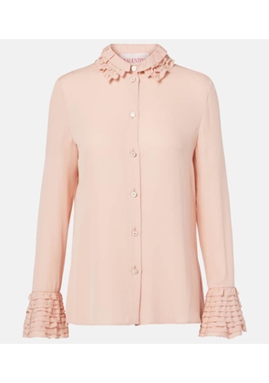 Valentino Ruffled silk georgette shirt