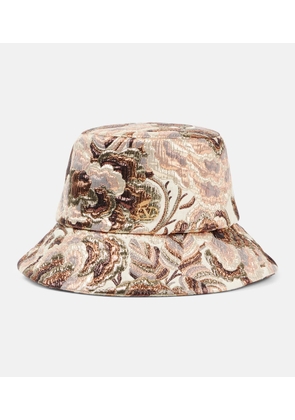 Valentino Apres L'Hiver jacquard bucket hat