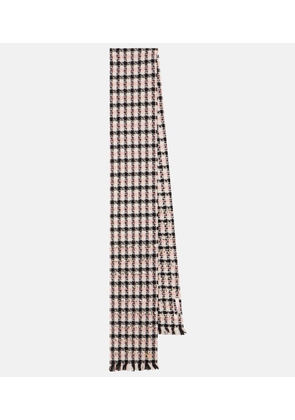 Valentino Sequined wool-blend tweed scarf