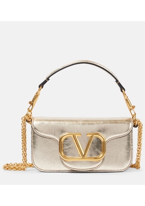 Valentino Garavani Loco Small metallic leather shoulder bag